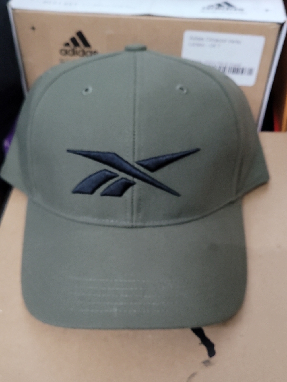 Reebok Olive Green Cap with Black Logo